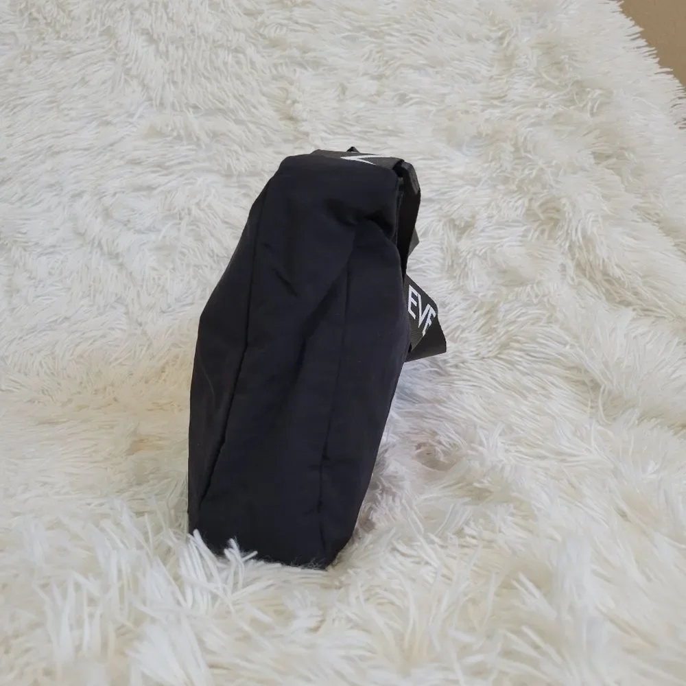 Make Up Forever Makeup Cosmetics Adjustable Over the Shoulder Zipper Black Bag